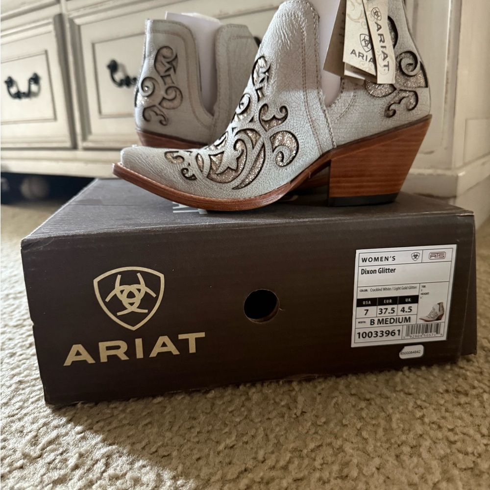 Ariat Women's Ankle Boots - Silver and Brown